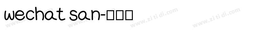 wechat san字体转换